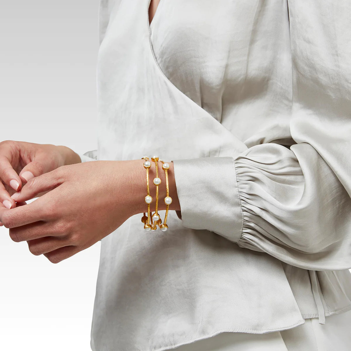 MILANO LUXE BANGLE IRIDESCENT STRAWBERRY