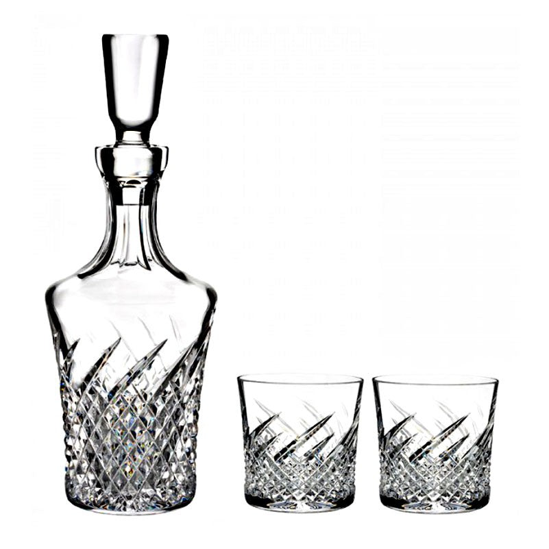 Waterford crystal decanter good and 2 glasses